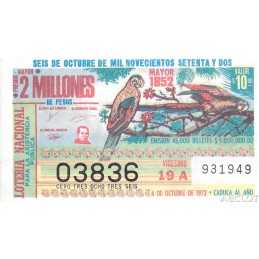 1972. Lotería Nacional para...