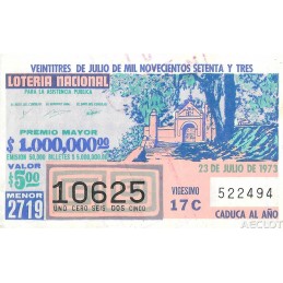 1973. Lotería Nacional para...