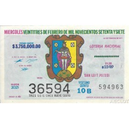 1977. Lotería Nacional para...