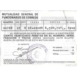 1985. Funcionarios de Correos